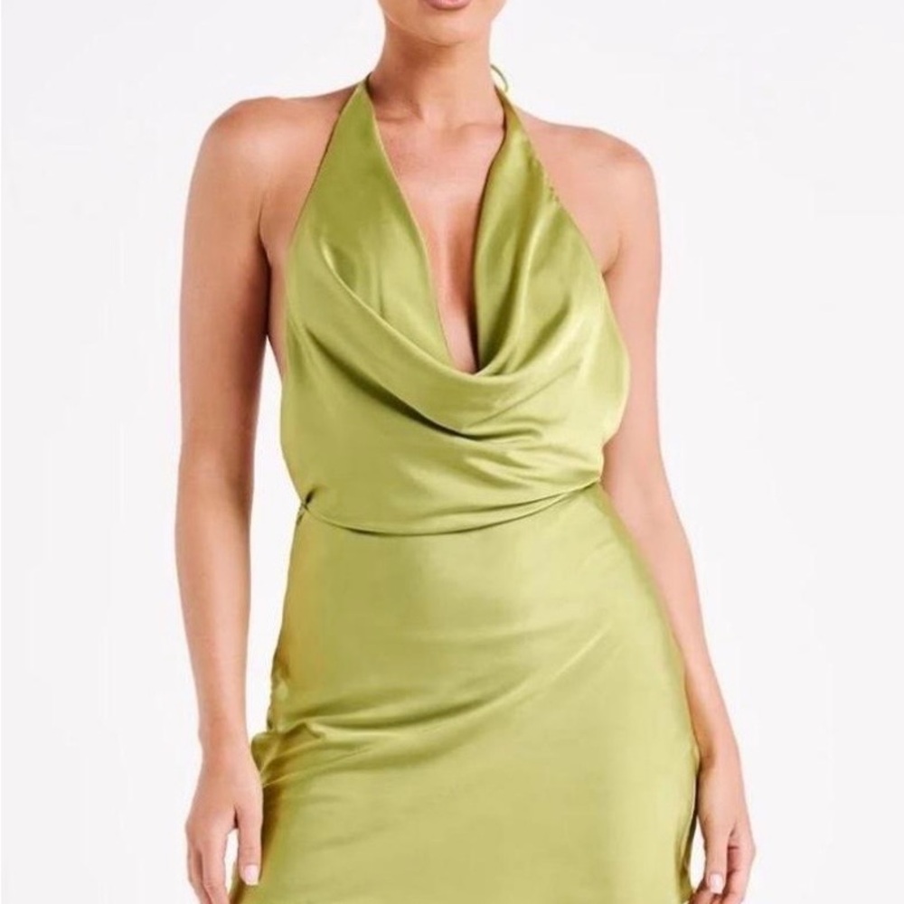 Meshki Lorena Halter Mini Dress